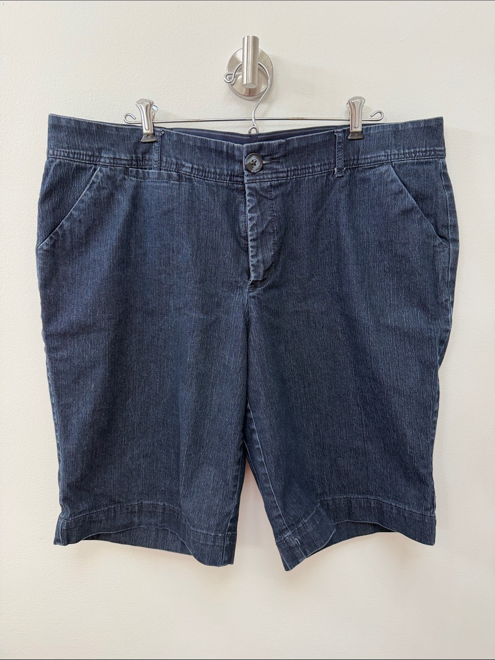 CJ Banks Women’s Dark Blue Denim Shorts